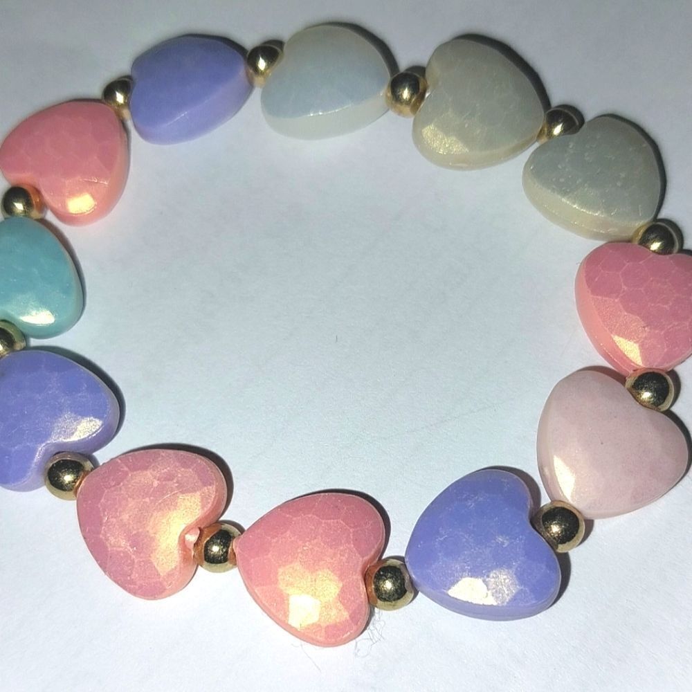 Girls Beaded Acrylic Colorful  Bracelet - Picture 6 of 9